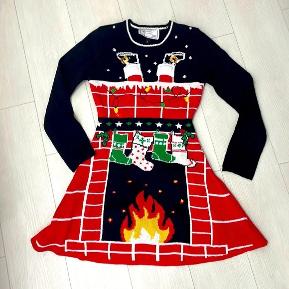 Hohoho Light Up Christmas Dress ! | Color: Black/Red | Size: S | Truebrit85'S Closet Hohoho Light Up Christmas Dress ! | Color: Black/Red | Size: S | Truebrit85'S Closet